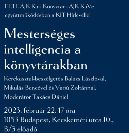 Mesterséges intelligencia a könyvtárakban